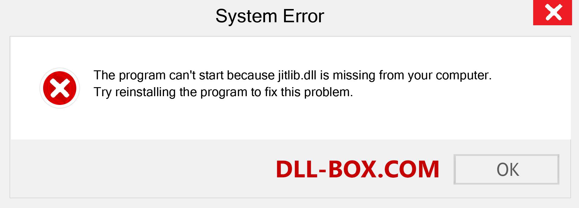  jitlib.dll file is missing?. Download for Windows 7, 8, 10 - Fix  jitlib dll Missing Error on Windows, photos, images